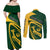 Personalised South Africa Rugby 2023 Couples Matching Off Shoulder Maxi Dress and Long Sleeve Button Shirts Bokke Champions Sporty Dynamics LT7 - Wonder Print Shop