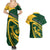 Personalised South Africa Rugby 2023 Couples Matching Summer Maxi Dress and Hawaiian Shirt Bokke Champions Sporty Dynamics LT7 - Wonder Print Shop