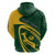 Personalised South Africa Rugby 2023 Hoodie Bokke Champions Sporty Dynamics - Wonder Print Shop