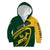 Personalised South Africa Rugby 2023 Kid Hoodie Bokke Champions Sporty Dynamics - Wonder Print Shop