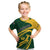 Personalised South Africa Rugby 2023 Kid T Shirt Bokke Champions Sporty Dynamics - Wonder Print Shop