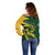 Personalised South Africa Rugby 2023 Off Shoulder Sweater Bokke Champions Sporty Dynamics - Wonder Print Shop