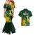 Personalised South Africa Rugby 2023 Couples Matching Mermaid Dress and Hawaiian Shirt Bokke Champions Kente Ethnic LT7 - Wonder Print Shop