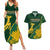 Personalised South Africa Rugby 2023 Couples Matching Summer Maxi Dress and Hawaiian Shirt Bokke Champions Kente Ethnic LT7 - Wonder Print Shop