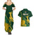 Personalised South Africa Rugby 2023 Couples Matching Summer Maxi Dress and Hawaiian Shirt Bokke Champions Kente Ethnic LT7 - Wonder Print Shop