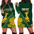 Personalised South Africa Rugby 2023 Hoodie Dress Bokke Champions Kente Ethnic - Wonder Print Shop