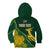 Personalised South Africa Rugby 2023 Kid Hoodie Bokke Champions Kente Ethnic - Wonder Print Shop