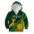 Personalised South Africa Rugby 2023 Kid Hoodie Bokke Champions Kente Ethnic - Wonder Print Shop