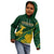 Personalised South Africa Rugby 2023 Kid Hoodie Bokke Champions Kente Ethnic - Wonder Print Shop