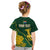 Personalised South Africa Rugby 2023 Kid T Shirt Bokke Champions Kente Ethnic - Wonder Print Shop