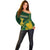 Personalised South Africa Rugby 2023 Off Shoulder Sweater Bokke Champions Kente Ethnic - Wonder Print Shop