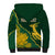 Personalised South Africa Rugby 2023 Sherpa Hoodie Bokke Champions Kente Ethnic - Wonder Print Shop