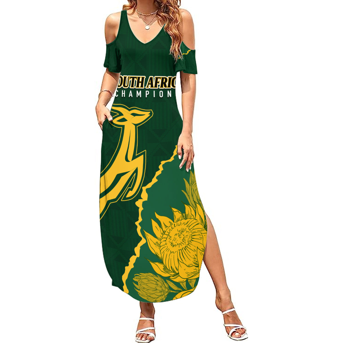 personalised-south-africa-rugby-2023-summer-maxi-dress-bokke-champions-kente-ethnic