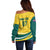 Australia 2024 Olympics Custom Off Shoulder Sweater Rise of the Roos - Wonder Print Shop