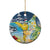 Funny Tropical Christmas Ceramic Ornament Tis The Season To Get Tipsy LT7 - Wonder Print Shop