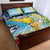 Funny Tropical Christmas Quilt Bed Set Tis The Season To Get Tipsy - Wonder Print Shop