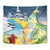 Funny Tropical Christmas Tapestry Tis The Season To Get Tipsy