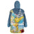 Funny Tropical Christmas Wearable Blanket Hoodie Tis The Season To Get Tipsy - Wonder Print Shop