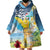 Funny Tropical Christmas Wearable Blanket Hoodie Tis The Season To Get Tipsy - Wonder Print Shop