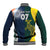 Custom India and Australia Cricket Baseball Jacket Special Half-Half Mix LT7 - Wonder Print Shop