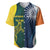 Custom India and Australia Cricket Baseball Jersey Special Half-Half Mix LT7 - Wonder Print Shop