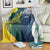 Custom India and Australia Cricket Blanket Special Half-Half Mix