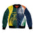 Custom India and Australia Cricket Bomber Jacket Special Half-Half Mix LT7 - Wonder Print Shop