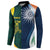 Custom India and Australia Cricket Button Sweatshirt Special Half-Half Mix LT7 - Wonder Print Shop