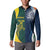 Custom India and Australia Cricket Button Sweatshirt Special Half-Half Mix LT7 - Wonder Print Shop