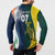 Custom India and Australia Cricket Button Sweatshirt Special Half-Half Mix LT7 - Wonder Print Shop