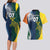 Custom India and Australia Cricket Couples Matching Long Sleeve Bodycon Dress and Hawaiian Shirt Special Half-Half Mix LT7 - Wonder Print Shop