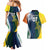 Custom India and Australia Cricket Couples Matching Mermaid Dress and Hawaiian Shirt Special Half-Half Mix LT7 - Wonder Print Shop