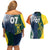 Custom India and Australia Cricket Couples Matching Off Shoulder Short Dress and Hawaiian Shirt Special Half-Half Mix LT7 - Wonder Print Shop