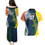 Custom India and Australia Cricket Couples Matching Puletasi and Hawaiian Shirt Special Half-Half Mix LT7 - Wonder Print Shop