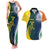 Custom India and Australia Cricket Couples Matching Tank Maxi Dress and Hawaiian Shirt Special Half-Half Mix LT7 - Wonder Print Shop