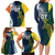 Custom India and Australia Cricket Family Matching Long Sleeve Bodycon Dress and Hawaiian Shirt Special Half-Half Mix LT7 - Wonder Print Shop