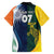 Custom India and Australia Cricket Family Matching Long Sleeve Bodycon Dress and Hawaiian Shirt Special Half-Half Mix LT7 - Wonder Print Shop