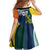 Custom India and Australia Cricket Family Matching Off Shoulder Short Dress and Hawaiian Shirt Special Half-Half Mix LT7 - Wonder Print Shop