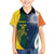 Custom India and Australia Cricket Family Matching Puletasi and Hawaiian Shirt Special Half-Half Mix - Wonder Print Shop