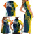 Custom India and Australia Cricket Family Matching Short Sleeve Bodycon Dress and Hawaiian Shirt Special Half-Half Mix - Wonder Print Shop