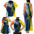 Custom India and Australia Cricket Family Matching Tank Maxi Dress and Hawaiian Shirt Special Half-Half Mix - Wonder Print Shop