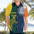 Custom India and Australia Cricket Hawaiian Shirt Special Half-Half Mix - Wonder Print Shop