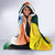 Custom India and Australia Cricket Hooded Blanket Special Half-Half Mix