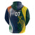 Custom India and Australia Cricket Hoodie Special Half-Half Mix - Wonder Print Shop