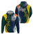 Custom India and Australia Cricket Hoodie Special Half-Half Mix - Wonder Print Shop