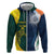 Custom India and Australia Cricket Hoodie Special Half-Half Mix - Wonder Print Shop