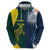 Custom India and Australia Cricket Hoodie Special Half-Half Mix - Wonder Print Shop