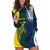 Custom India and Australia Cricket Hoodie Dress Special Half-Half Mix - Wonder Print Shop