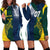 Custom India and Australia Cricket Hoodie Dress Special Half-Half Mix - Wonder Print Shop