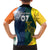 Custom India and Australia Cricket Kid Hawaiian Shirt Special Half-Half Mix - Wonder Print Shop